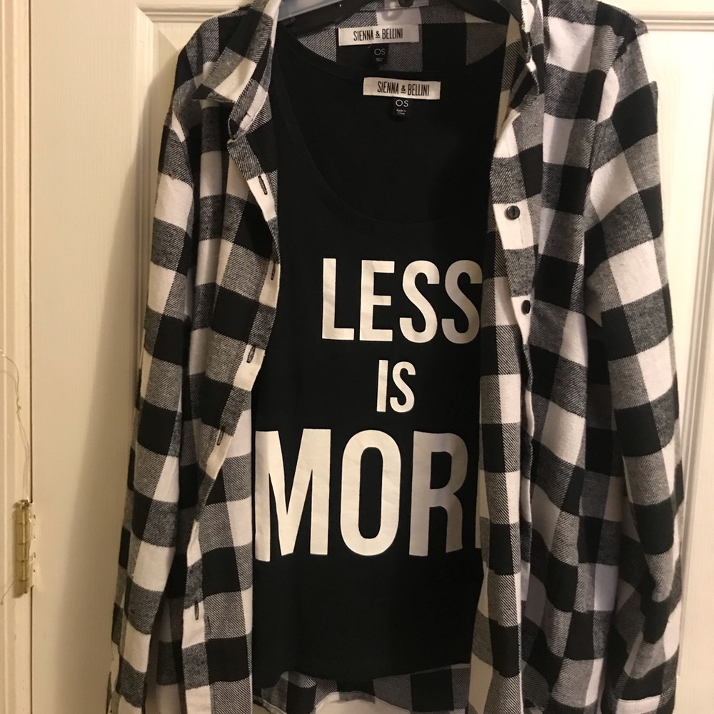 Cute Tank Top Tee & Jacket
